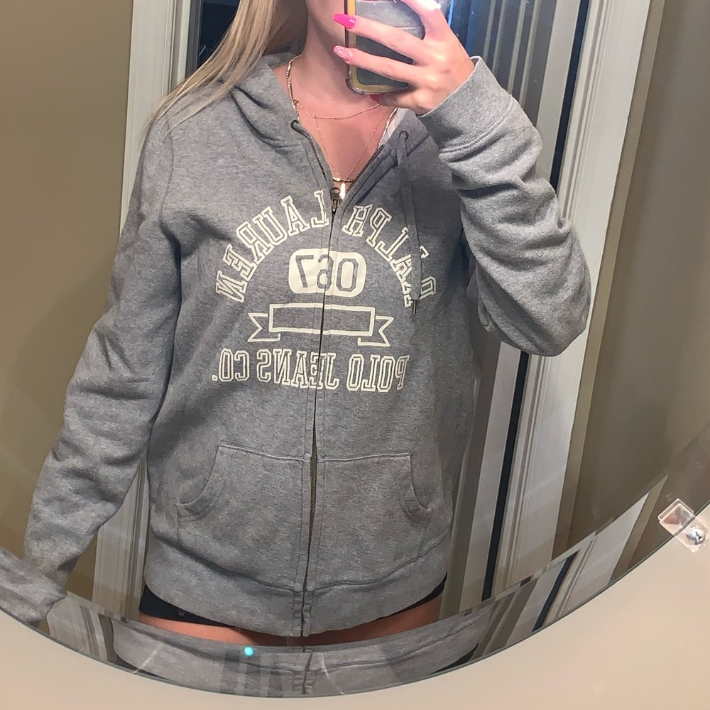 Ralph Lauren Grey Zip Up